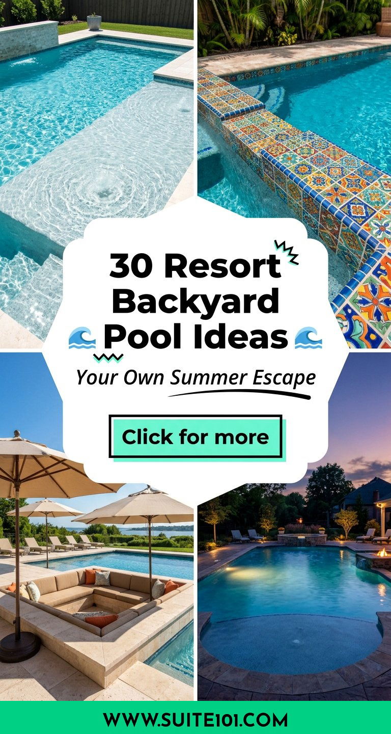 30 Resort Backyard Pool Ideas for Your Own Summer Escape - 30 Resort Backyard Pool Ideas for Your Own Summer Escape