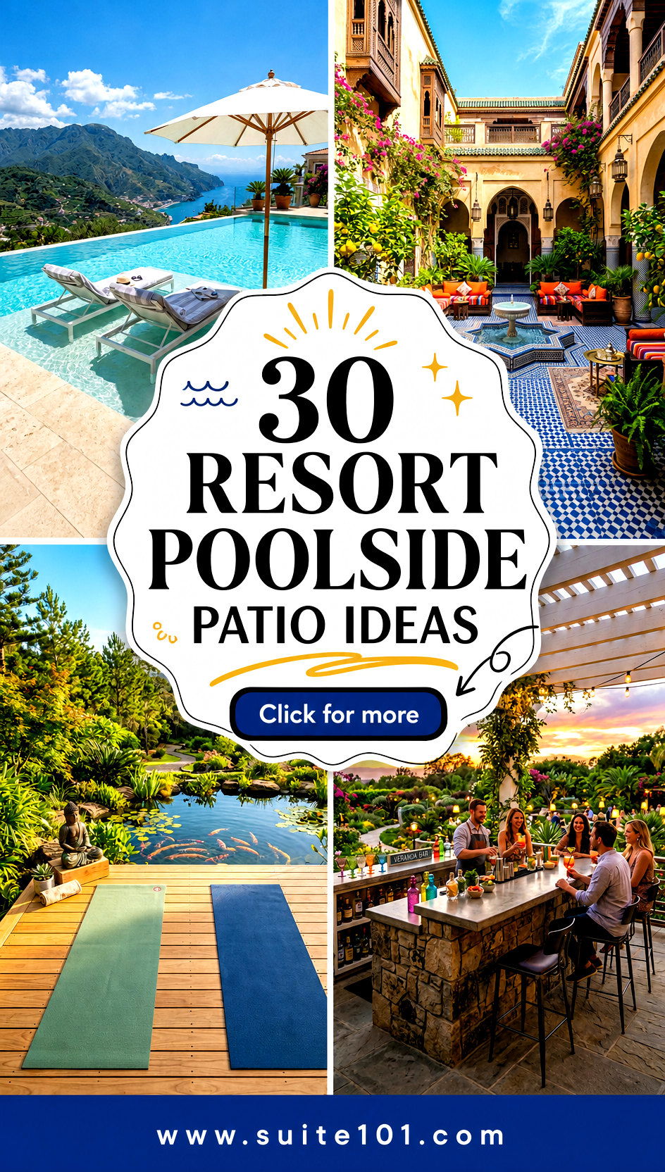 30 Resort Poolside Patio Ideas for a Vacation-Style Look - 30 Resort Poolside Patio Ideas for a Vacation-Style Look