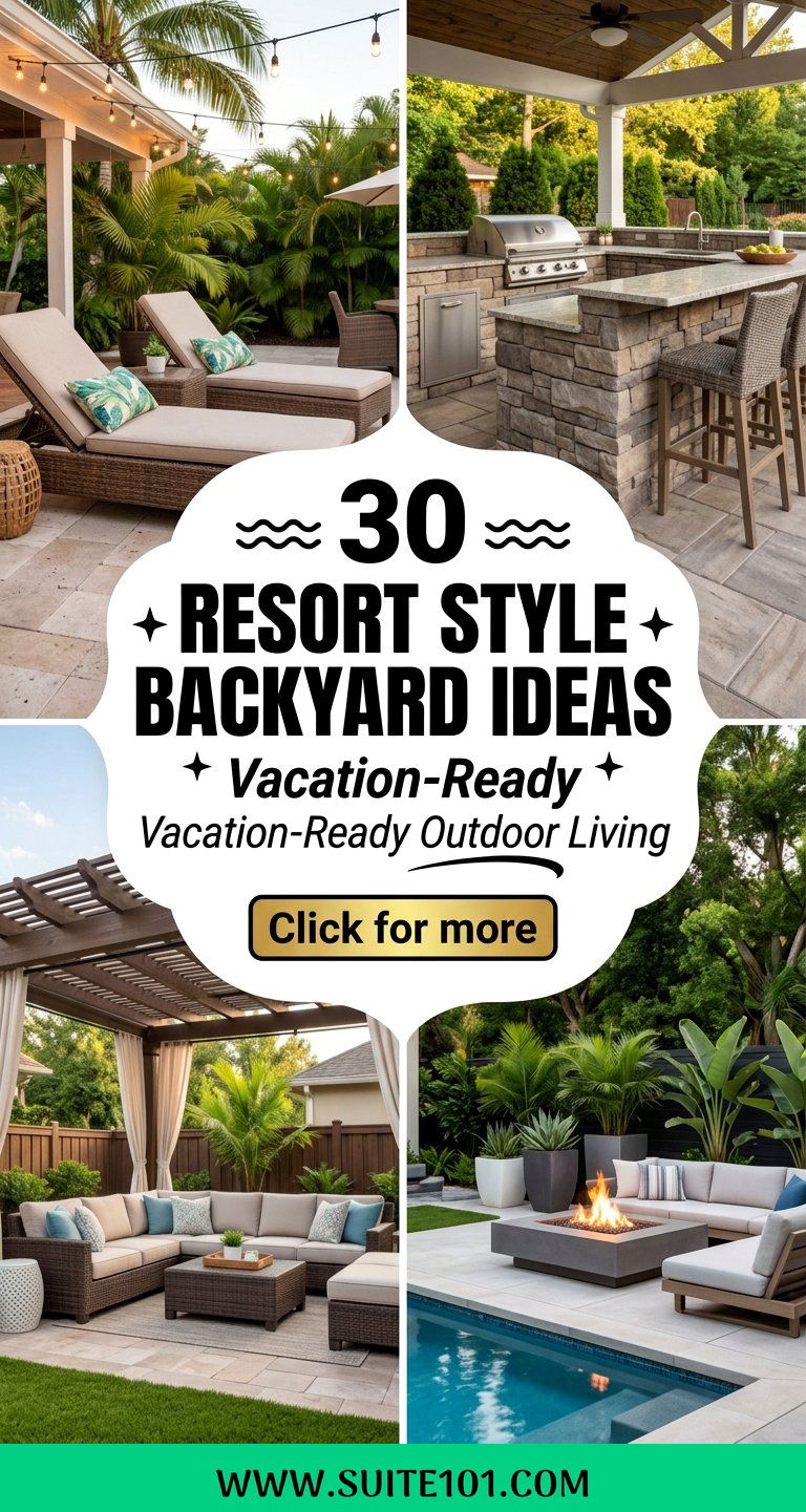 30 Resort Style Backyard Ideas for Vacation-Ready Outdoor Living - 30 Resort Style Backyard Ideas for Vacation-Ready Outdoor Living
