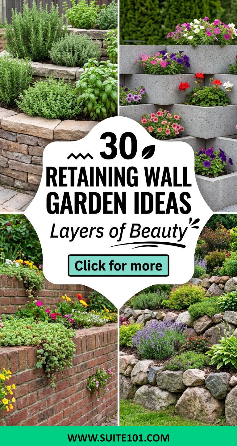 30 Retaining Wall Garden Ideas to Create Layers of Beauty - 30 Retaining Wall Garden Ideas to Create Layers of Beauty