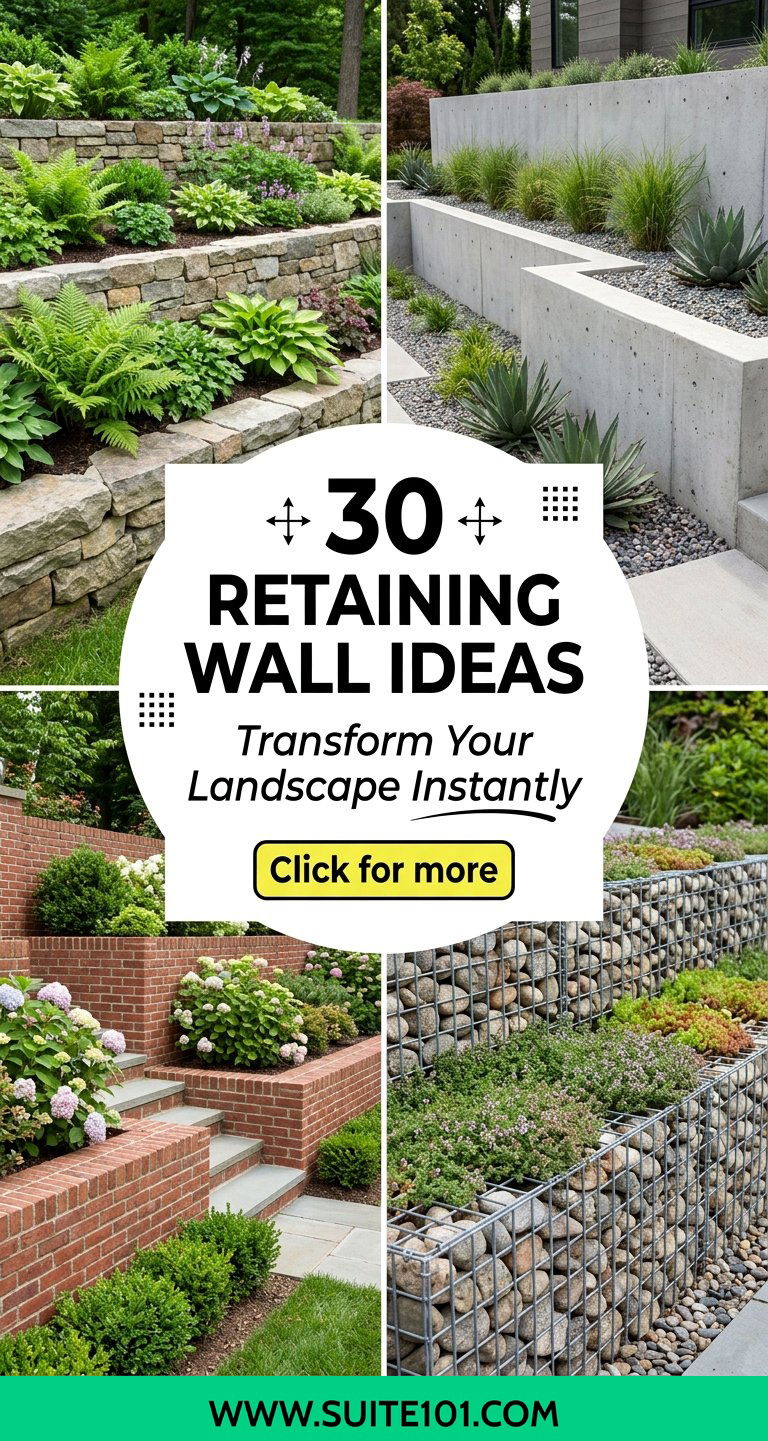 30 Retaining Wall Ideas to Transform Your Landscape Instantly - 30 Retaining Wall Ideas to Transform Your Landscape Instantly