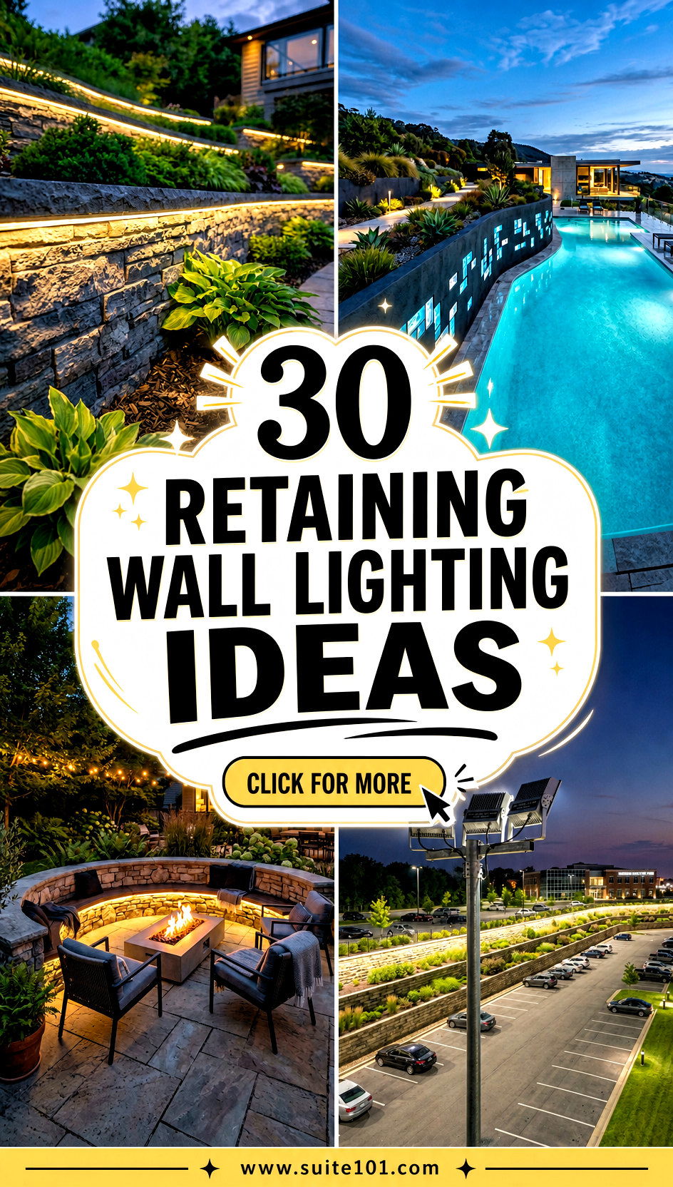 30 Retaining Wall Lighting Ideas for Safe Gorgeous Nights - 30 Retaining Wall Lighting Ideas for Safe, Gorgeous Nights