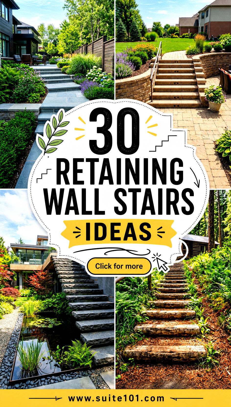 30 Retaining Wall Stairs Ideas That Make Slopes Feel Easy - 30 Retaining Wall Stairs Ideas That Make Slopes Feel Easy