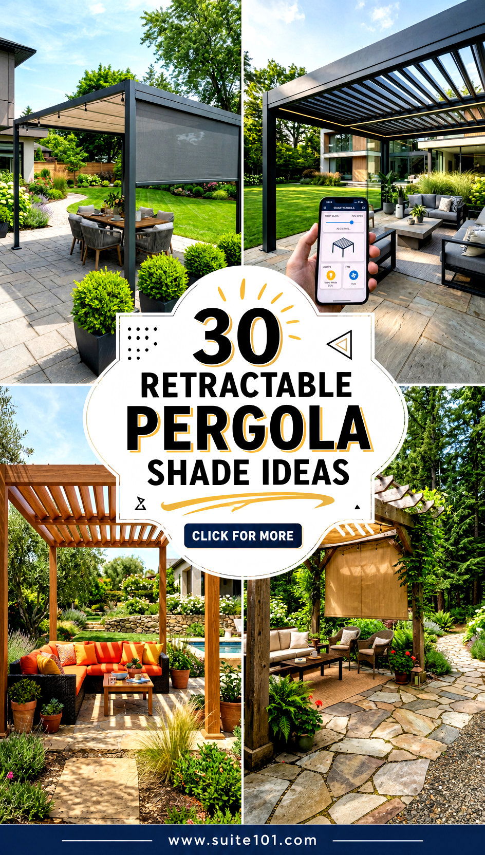 30 Retractable Pergola Shade Ideas for Flexible Outdoor Comfort - 30 Retractable Pergola Shade Ideas for Flexible Outdoor Comfort
