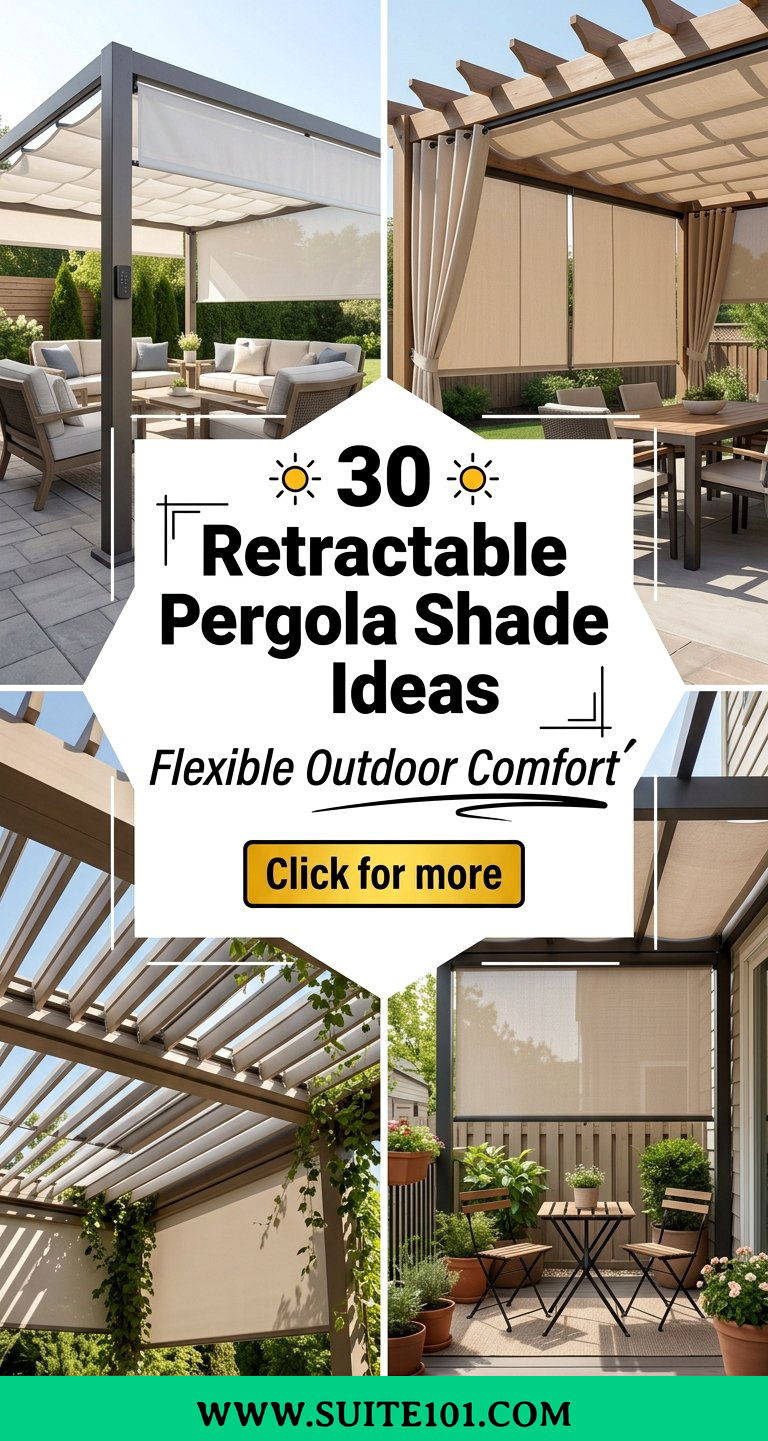 30 Retractable Pergola Shade Ideas for Flexible Outdoor Comfort - 30 Retractable Pergola Shade Ideas for Flexible Outdoor Comfort