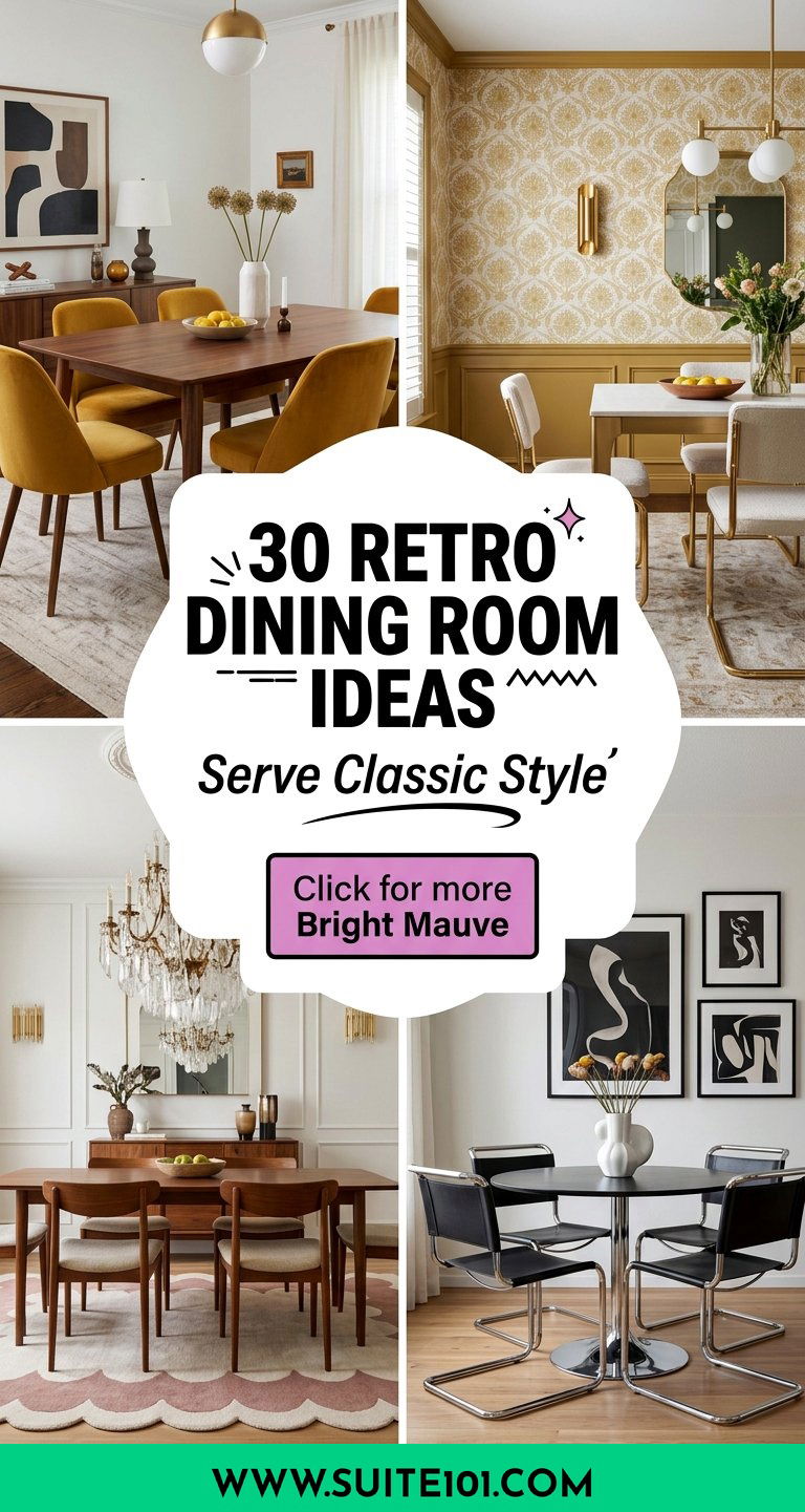 30 Retro Dining Room Ideas That Make Your Home Feel Classic - 30 Retro Dining Room Ideas That Make Your Home Feel Classic