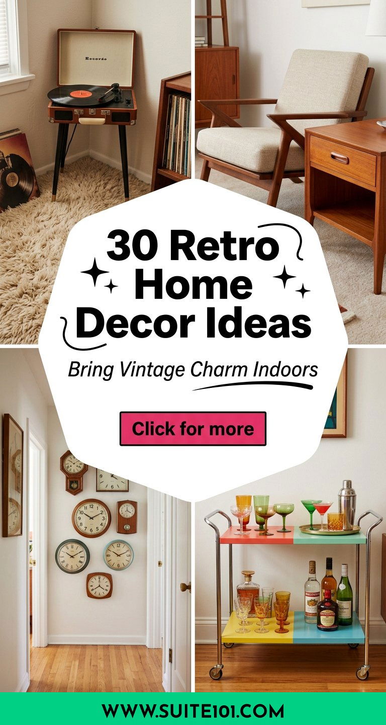 30 Retro Home Decor Ideas to Bring Vintage Charm Indoors - 30 Retro Home Decor Ideas to Bring Vintage Charm Indoors