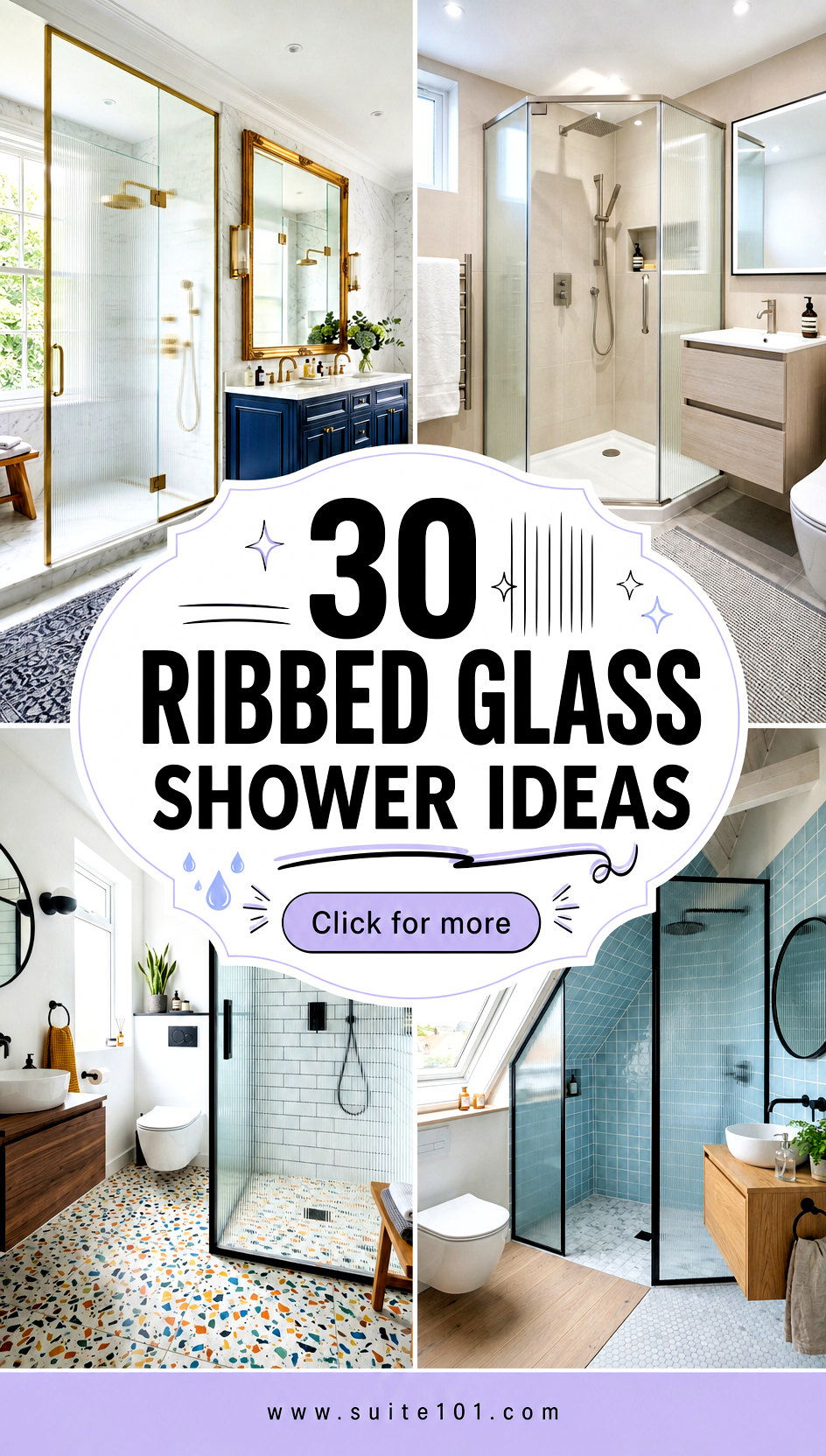 30 Ribbed Glass Shower Ideas for Privacy and Modern Style - 30 Ribbed Glass Shower Ideas for Privacy and Modern Style