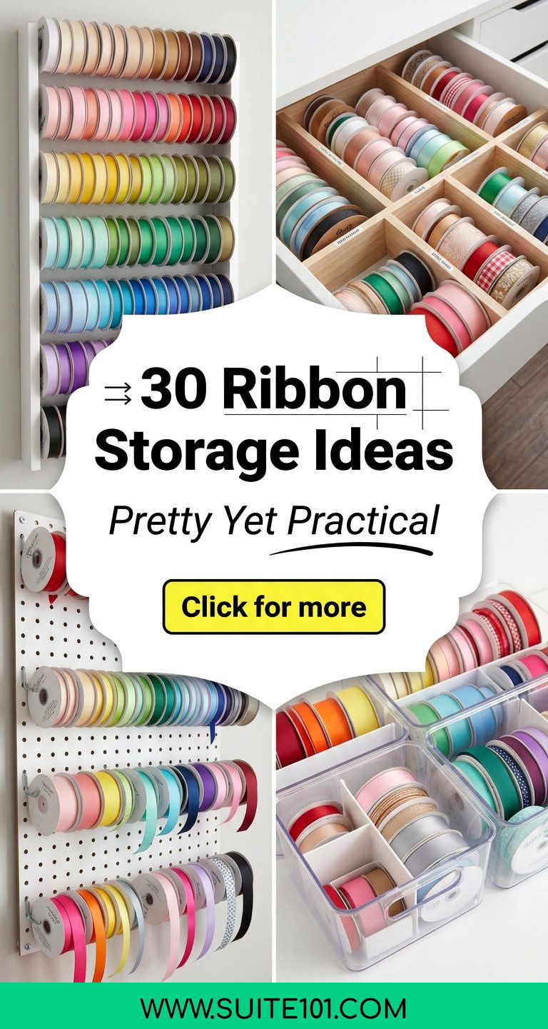 30 Ribbon Storage Ideas for Craft Space Pretty Yet Practical - 30 Ribbon Storage Ideas for Craft Space, Pretty Yet Practical
