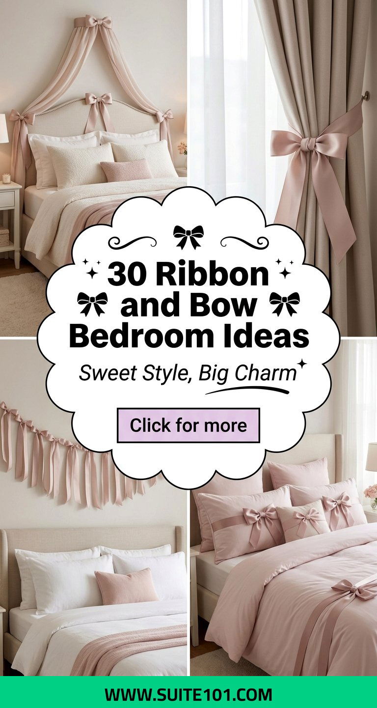 30 Ribbon and Bow Bedroom Ideas for a Sweet Stylish Room - 30 Ribbon and Bow Bedroom Ideas for a Sweet, Stylish Room