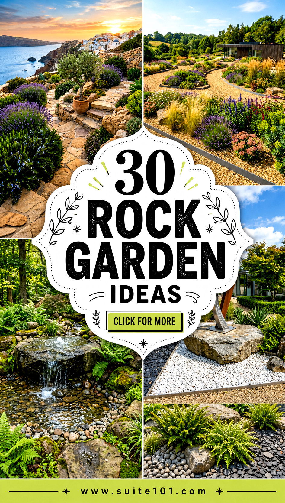 30 Rock Garden Ideas for Texture Color and Easy-Care Beauty - 30 Rock Garden Ideas for Texture, Color, and Easy-Care Beauty