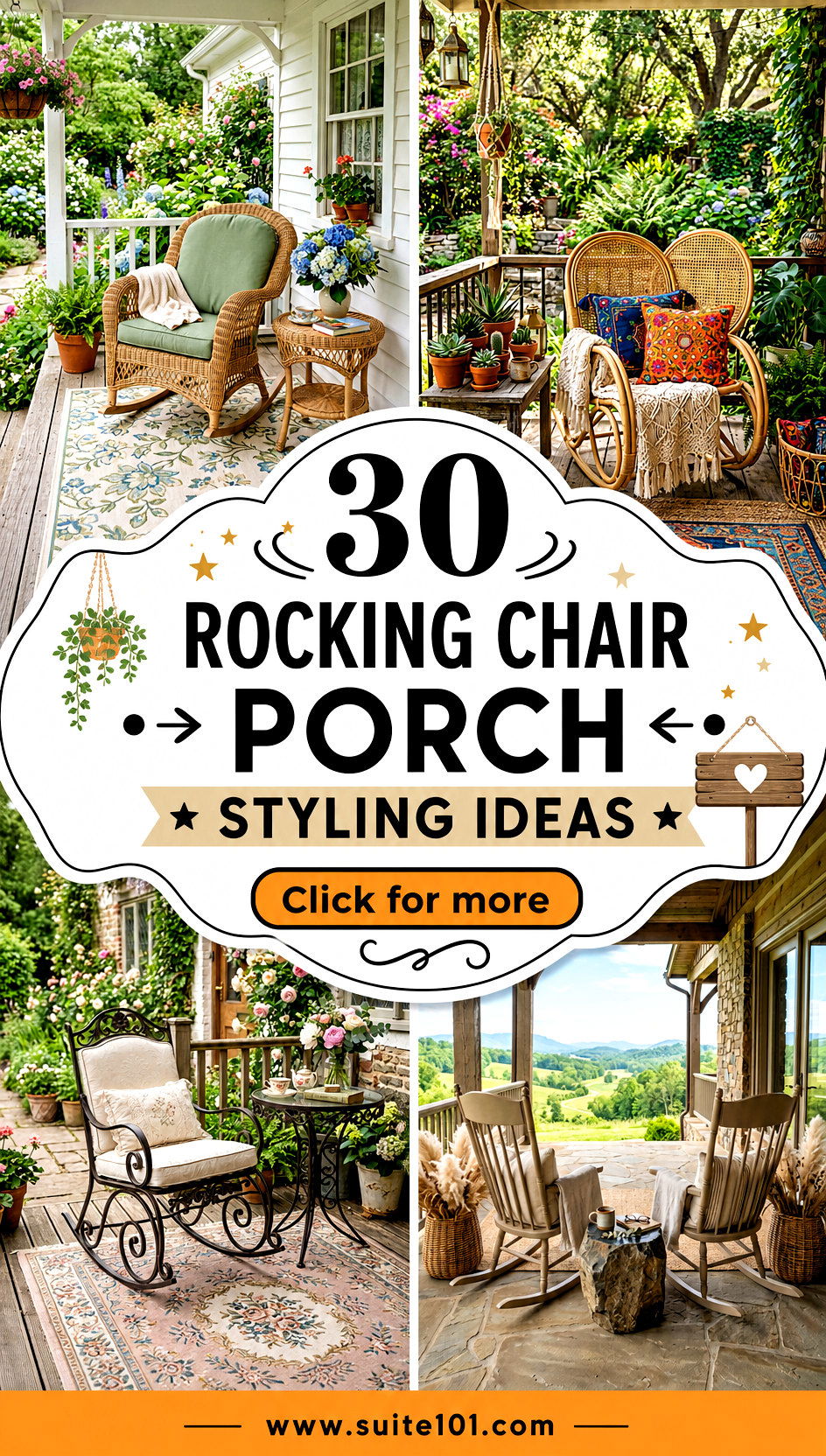 30 Rocking Chair Porch Styling Ideas for Cozy Curb Appeal - 30 Rocking Chair Porch Styling Ideas for Cozy Curb Appeal