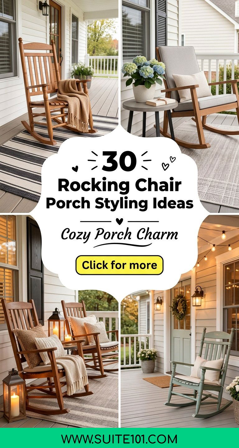 30 Rocking Chair Porch Styling Ideas for Cozy Curb Appeal - 30 Rocking Chair Porch Styling Ideas for Cozy Curb Appeal