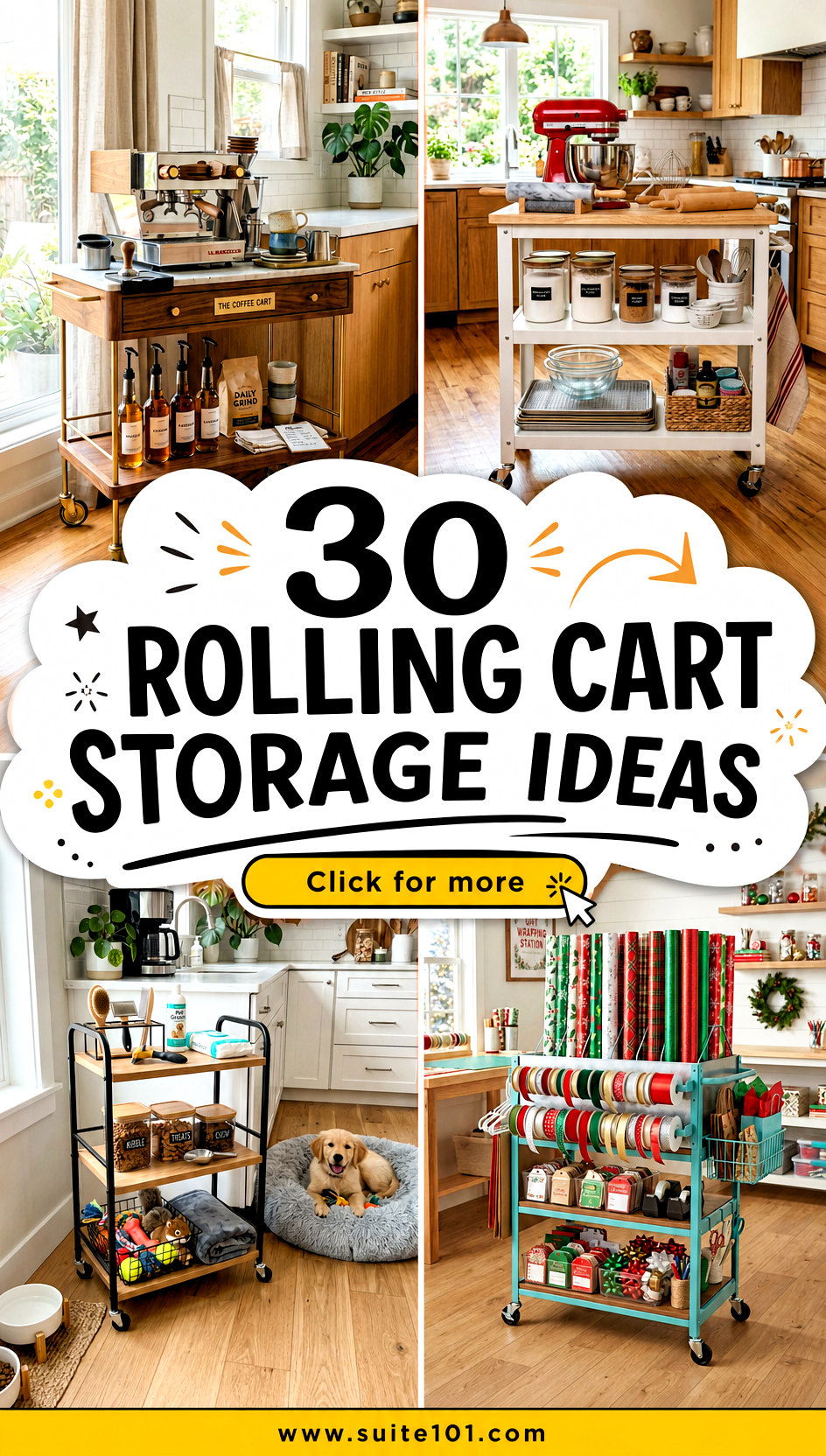 30 Rolling Cart Storage Ideas to Tidy Up Fast Anywhere Today - 30 Rolling Cart Storage Ideas to Tidy Up Fast Anywhere Today