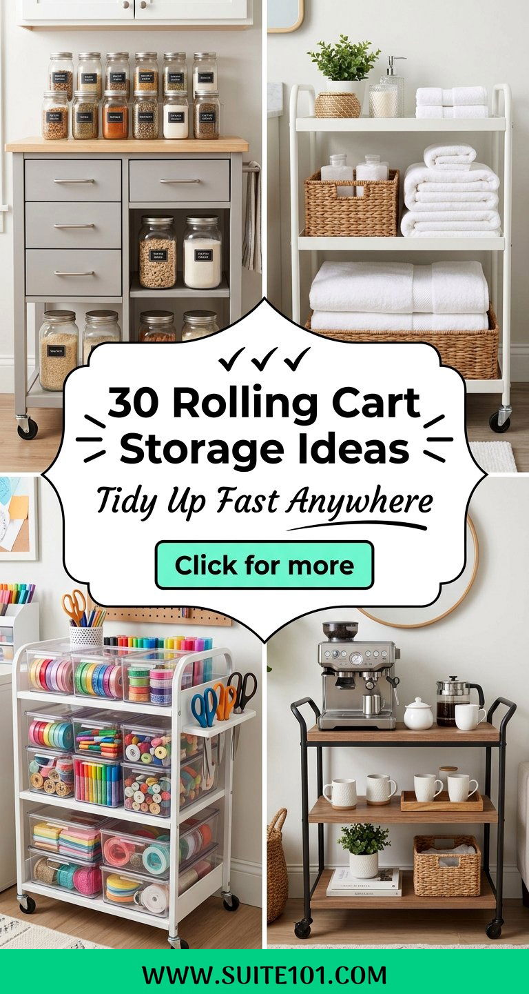 30 Rolling Cart Storage Ideas to Tidy Up Fast Anywhere Today - 30 Rolling Cart Storage Ideas to Tidy Up Fast Anywhere Today