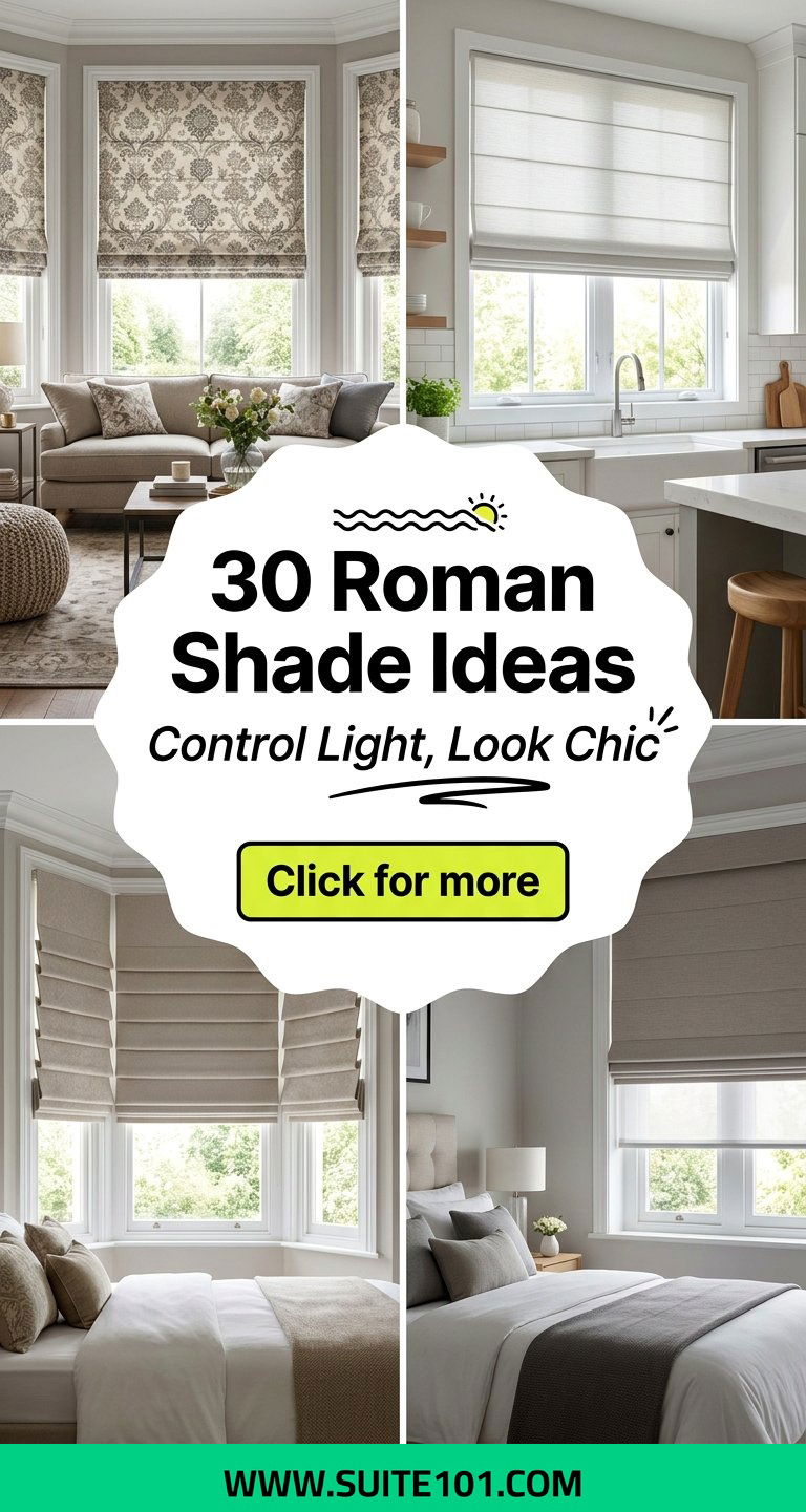 30 Roman Shade Ideas for Better Light Control and Style - 30 Roman Shade Ideas for Better Light Control and Style