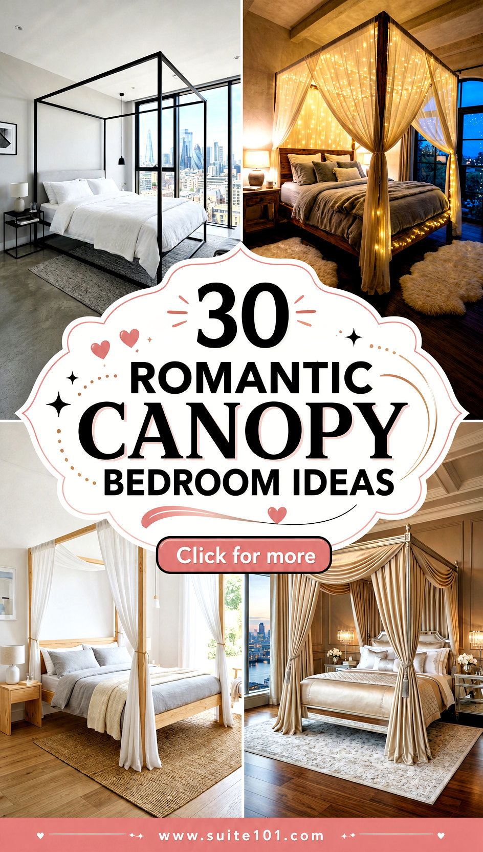 30 Romantic Canopy Bedroom Ideas for Dreamy Nights With Style - 30 Romantic Canopy Bedroom Ideas for Dreamy Nights With Style