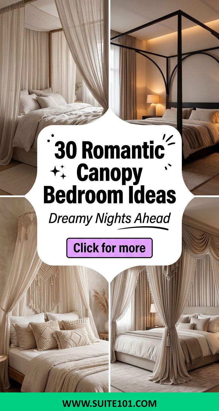 30 Romantic Canopy Bedroom Ideas for Dreamy Nights With Style - 30 Romantic Canopy Bedroom Ideas for Dreamy Nights With Style
