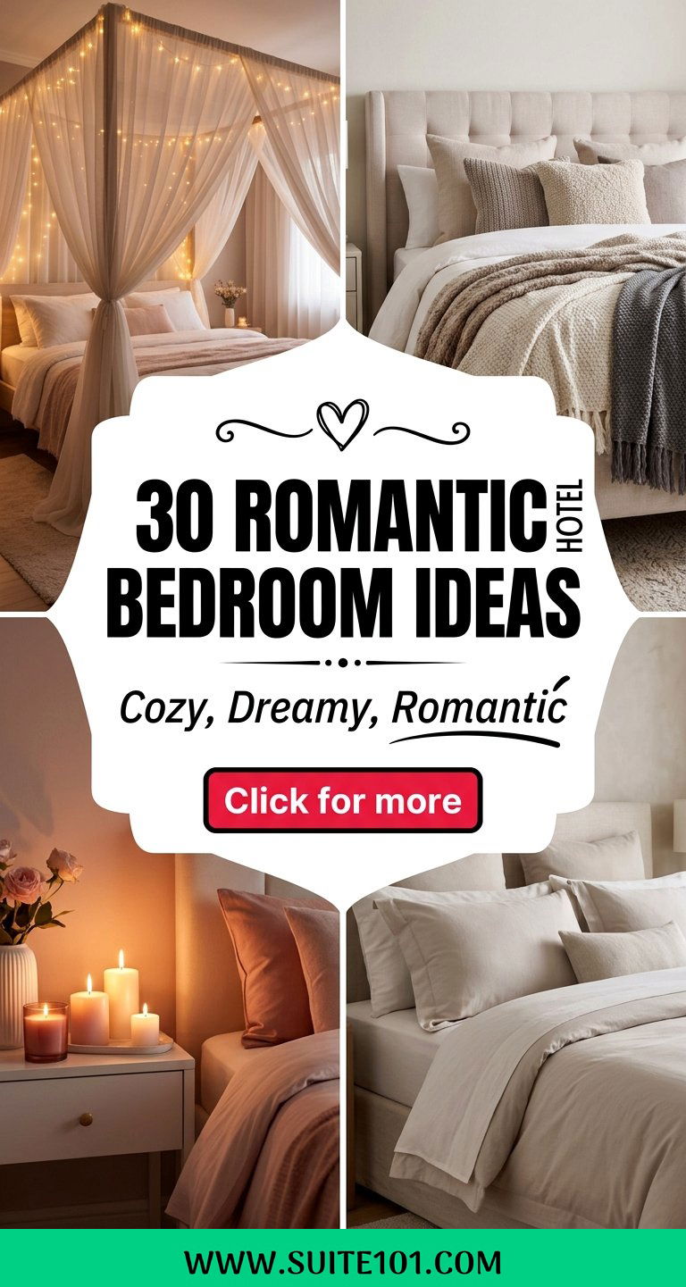 30 Romantic Hotel Bedroom Ideas for a Cozy Dreamy Stay - 30 Romantic Hotel Bedroom Ideas for a Cozy, Dreamy Stay