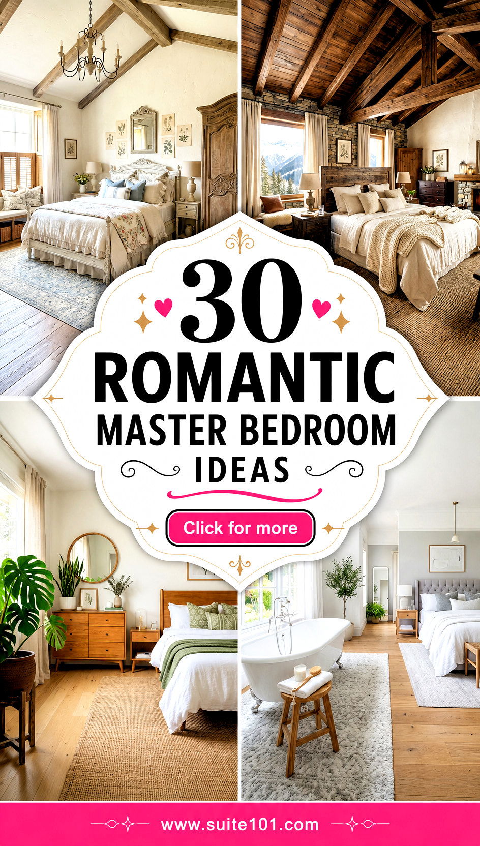 30 Romantic Master Bedroom Ideas for a Luxe Cozy Retreat - 30 Romantic Master Bedroom Ideas for a Luxe, Cozy Retreat