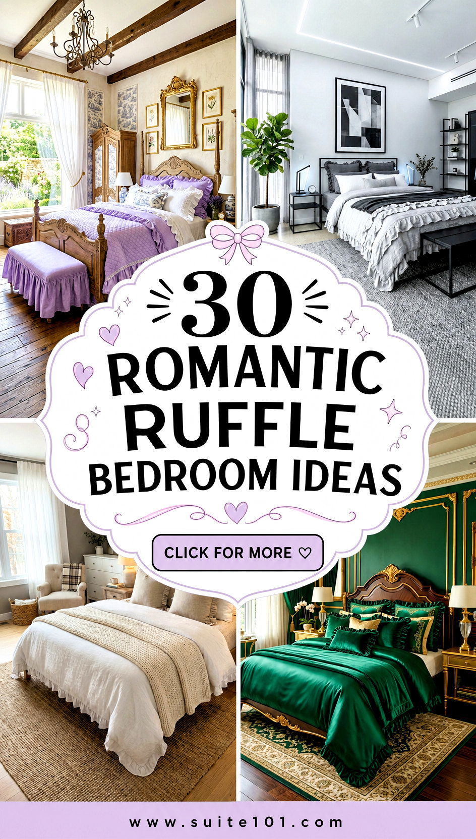 30 Romantic Ruffle Bedroom Ideas That Look Dreamy and Elegant - 30 Romantic Ruffle Bedroom Ideas That Look Dreamy and Elegant