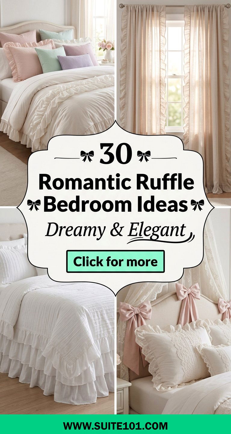 30 Romantic Ruffle Bedroom Ideas That Look Dreamy and Elegant - 30 Romantic Ruffle Bedroom Ideas That Look Dreamy and Elegant