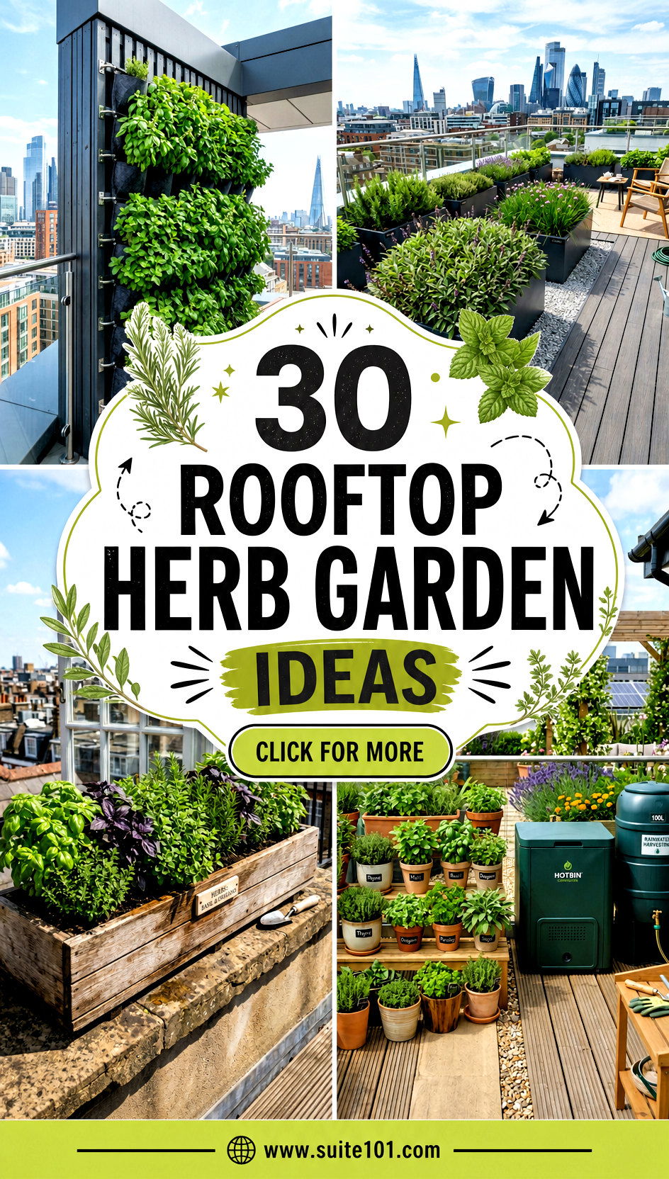 30 Rooftop Herb Garden Ideas to Grow Flavorful Herbs Fast - 30 Rooftop Herb Garden Ideas to Grow Flavorful Herbs Fast