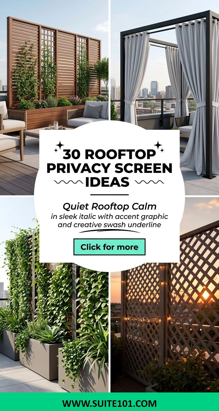 30 Rooftop Privacy Screen Ideas for Chic Quiet Outdoor Living - 30 Rooftop Privacy Screen Ideas for Chic, Quiet Outdoor Living