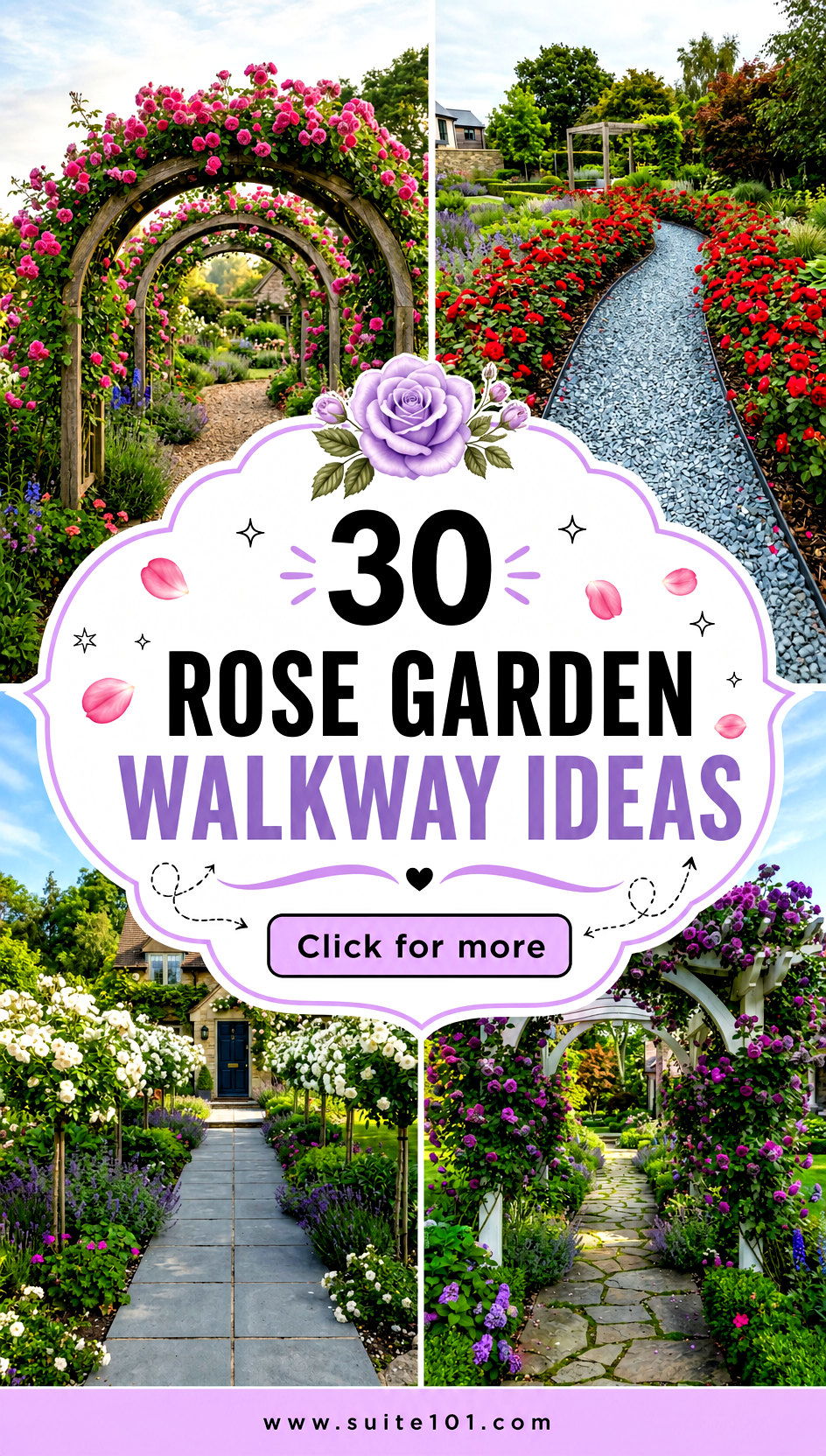 30 Rose Garden Walkway Ideas for a Romantic Pathway at Home - 30 Rose Garden Walkway Ideas for a Romantic Pathway at Home