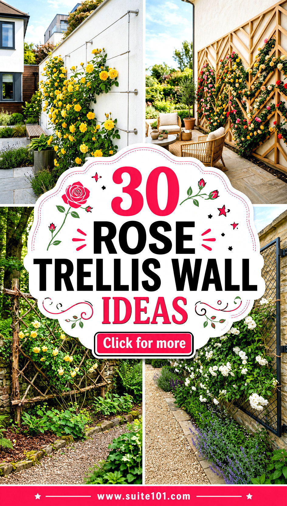 30 Rose Trellis Wall Ideas for a Blooming Backyard Today - 30 Rose Trellis Wall Ideas for a Blooming Backyard Today