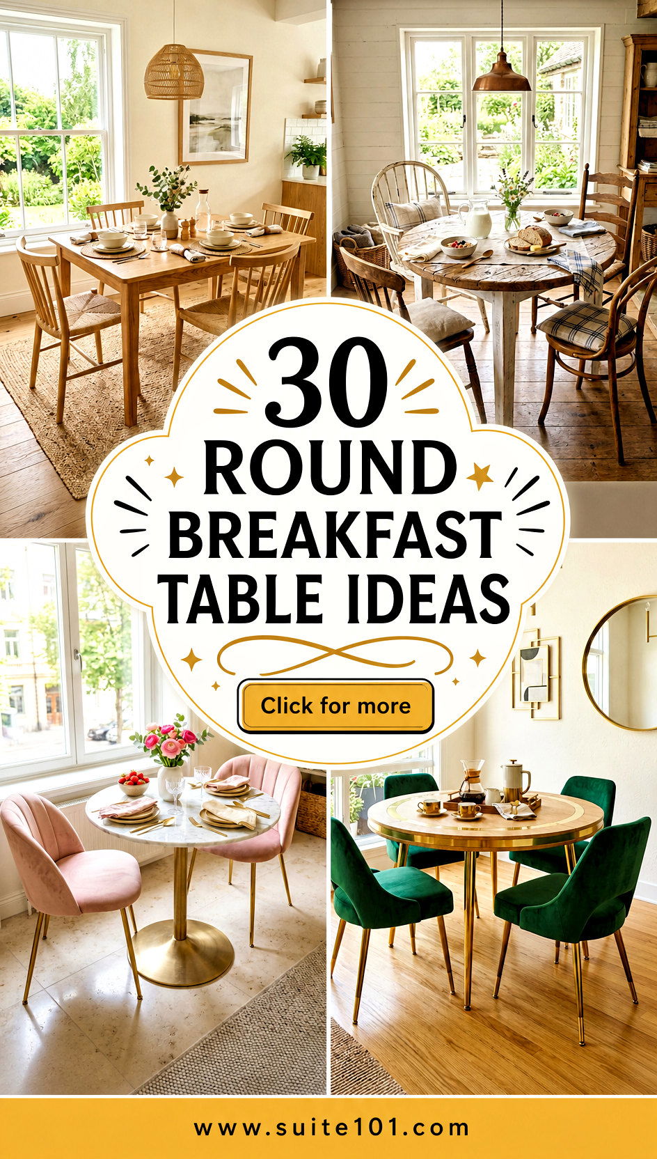30 Round Breakfast Table Ideas for Cozy Mornings and Meals - 30 Round Breakfast Table Ideas for Cozy Mornings and Meals