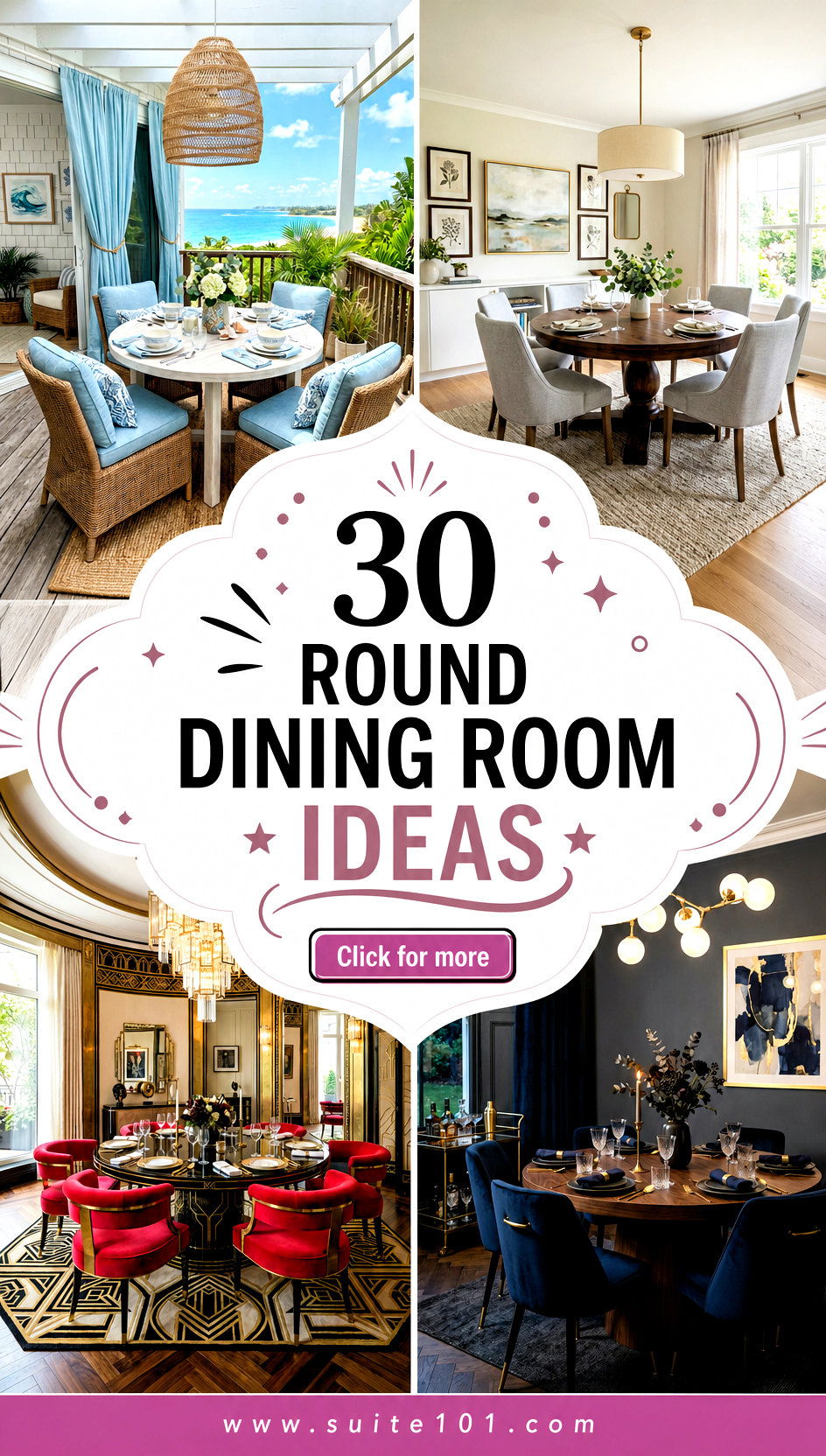 30 Round Dining Room Ideas to Shape a Cozy Elegant Space - 30 Round Dining Room Ideas to Shape a Cozy, Elegant Space