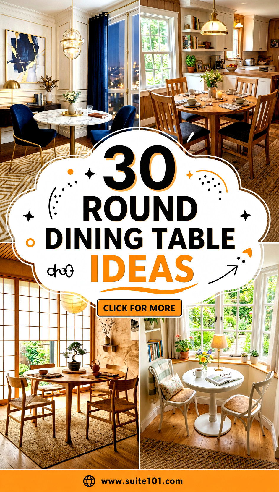 30 Round Dining Table Ideas to Upgrade Seating and Style - 30 Round Dining Table Ideas to Upgrade Seating and Style