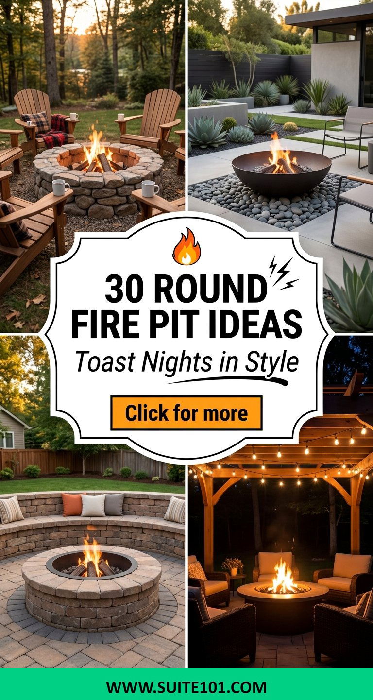 30 Round Fire Pit Ideas to Warm Up Nights in Style Anytime - 30 Round Fire Pit Ideas to Warm Up Nights in Style Anytime