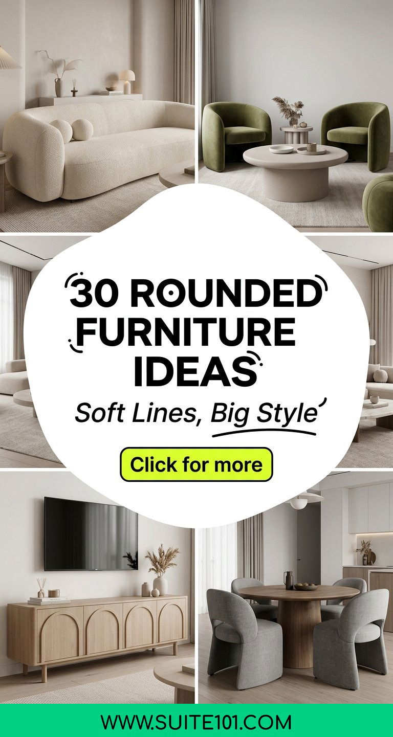 30 Rounded Furniture Ideas for Soft Modern Rooms Youll Love - 30 Rounded Furniture Ideas for Soft, Modern Rooms You'll Love