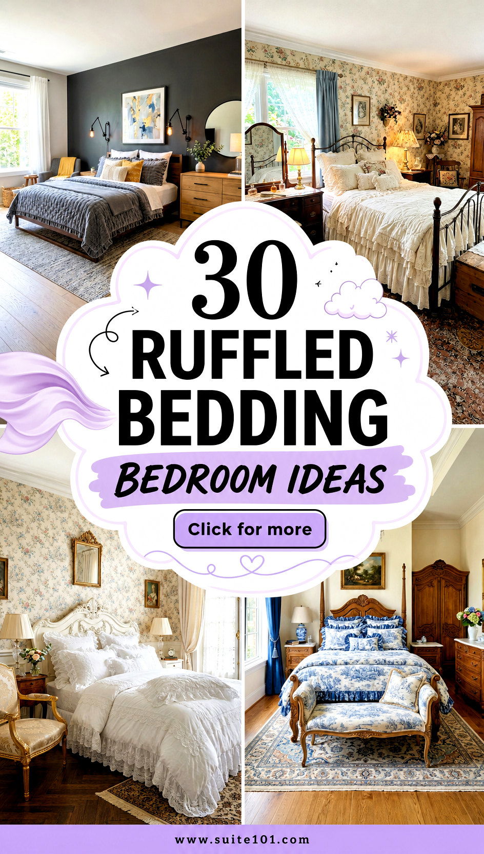 30 Ruffled Bedding Bedroom Ideas for Dreamy Cozy Sleep Spaces - 30 Ruffled Bedding Bedroom Ideas for Dreamy, Cozy Sleep Spaces