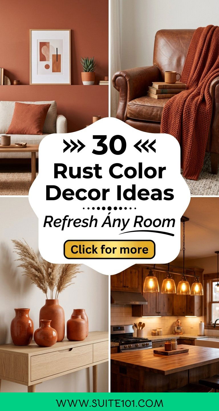 30 Rust Color Decor Ideas to Refresh Any Room With Style - 30 Rust Color Decor Ideas to Refresh Any Room With Style