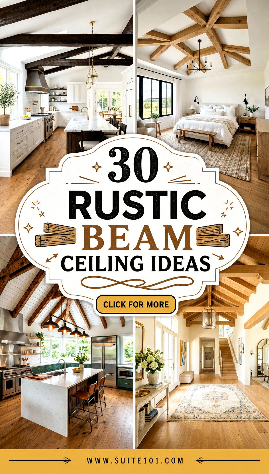 30 Rustic Beam Ceiling Ideas to Add Warmth and Character - 30 Rustic Beam Ceiling Ideas to Add Warmth and Character
