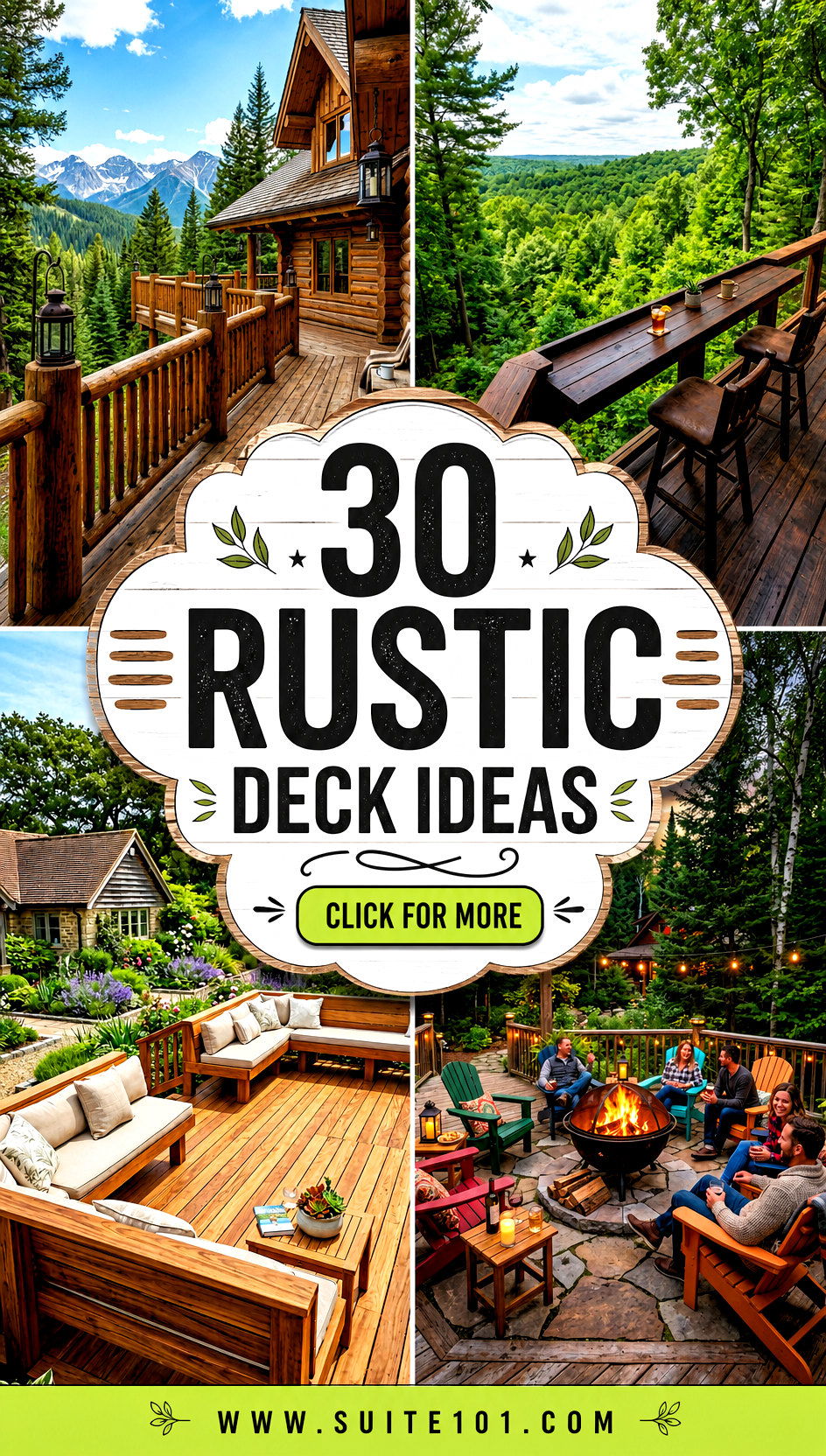 30 Rustic Deck Ideas to Create Your Best Outdoor Hangout - 30 Rustic Deck Ideas to Create Your Best Outdoor Hangout