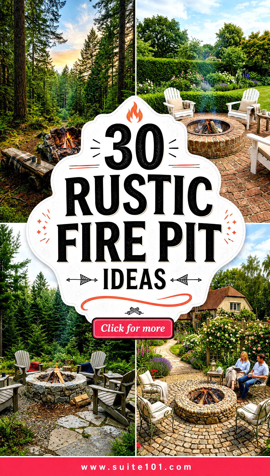 30 Rustic Fire Pit Ideas for Cozy Nights in Style Outdoors - 30 Rustic Fire Pit Ideas for Cozy Nights in Style Outdoors