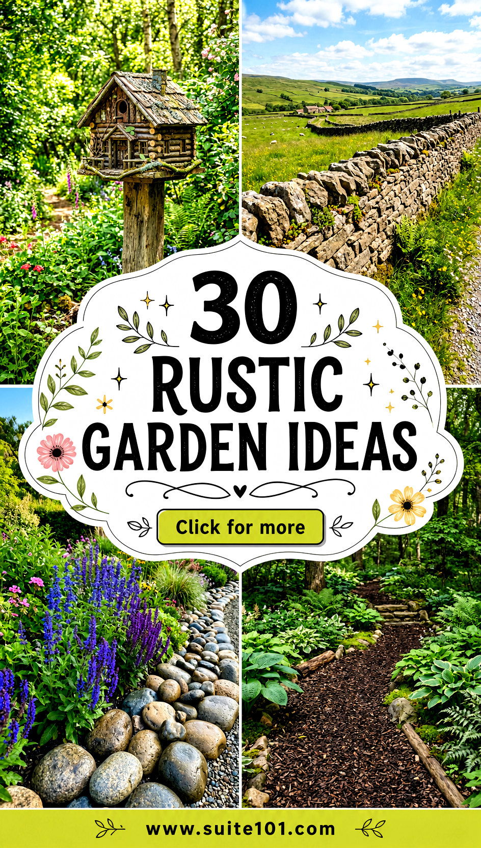 30 Rustic Garden Ideas to Create a Warm Welcoming Yard - 30 Rustic Garden Ideas to Create a Warm, Welcoming Yard