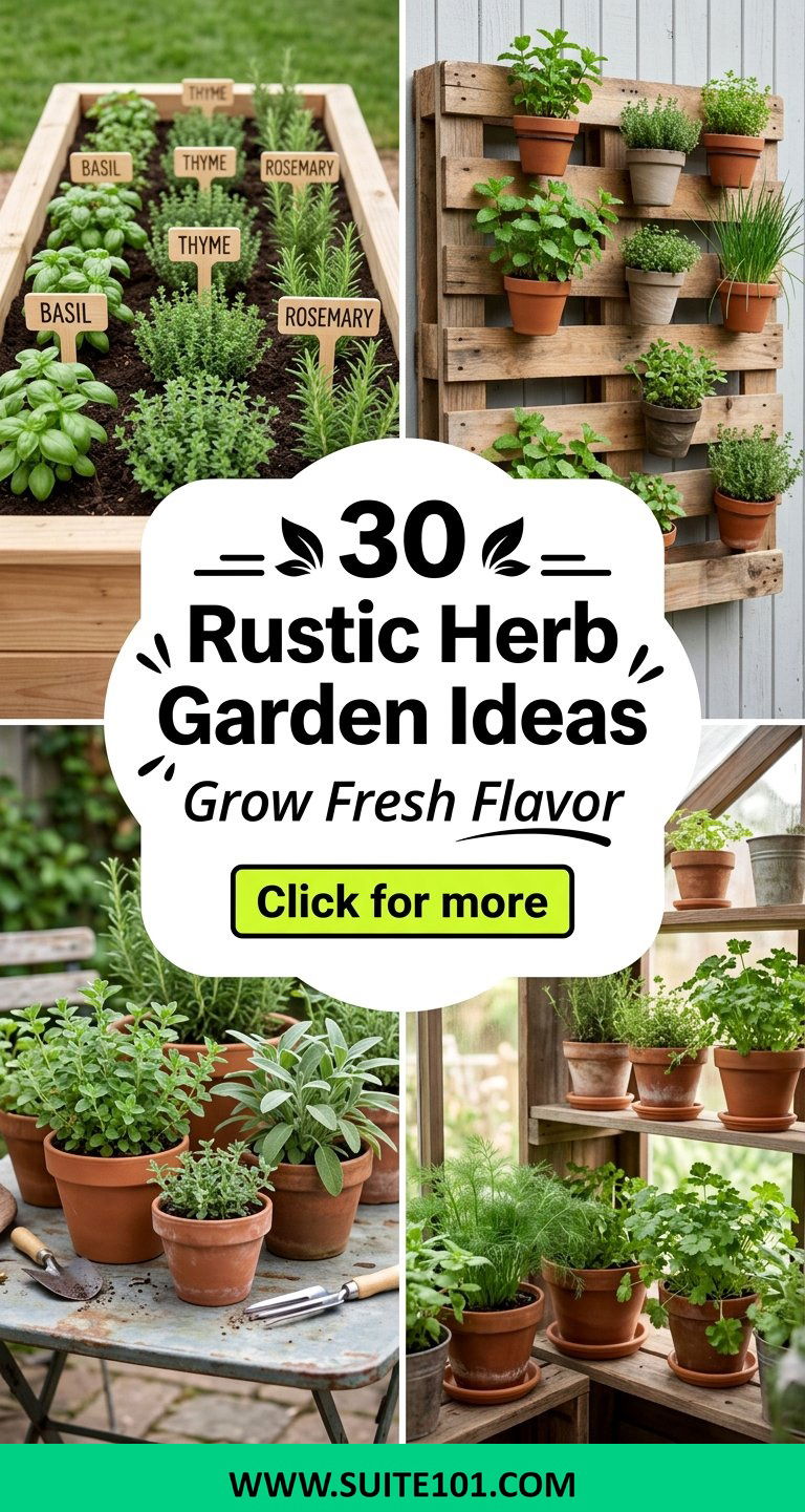 30 Rustic Herb Garden Ideas to Grow Fresh Flavor at Home - 30 Rustic Herb Garden Ideas to Grow Fresh Flavor at Home