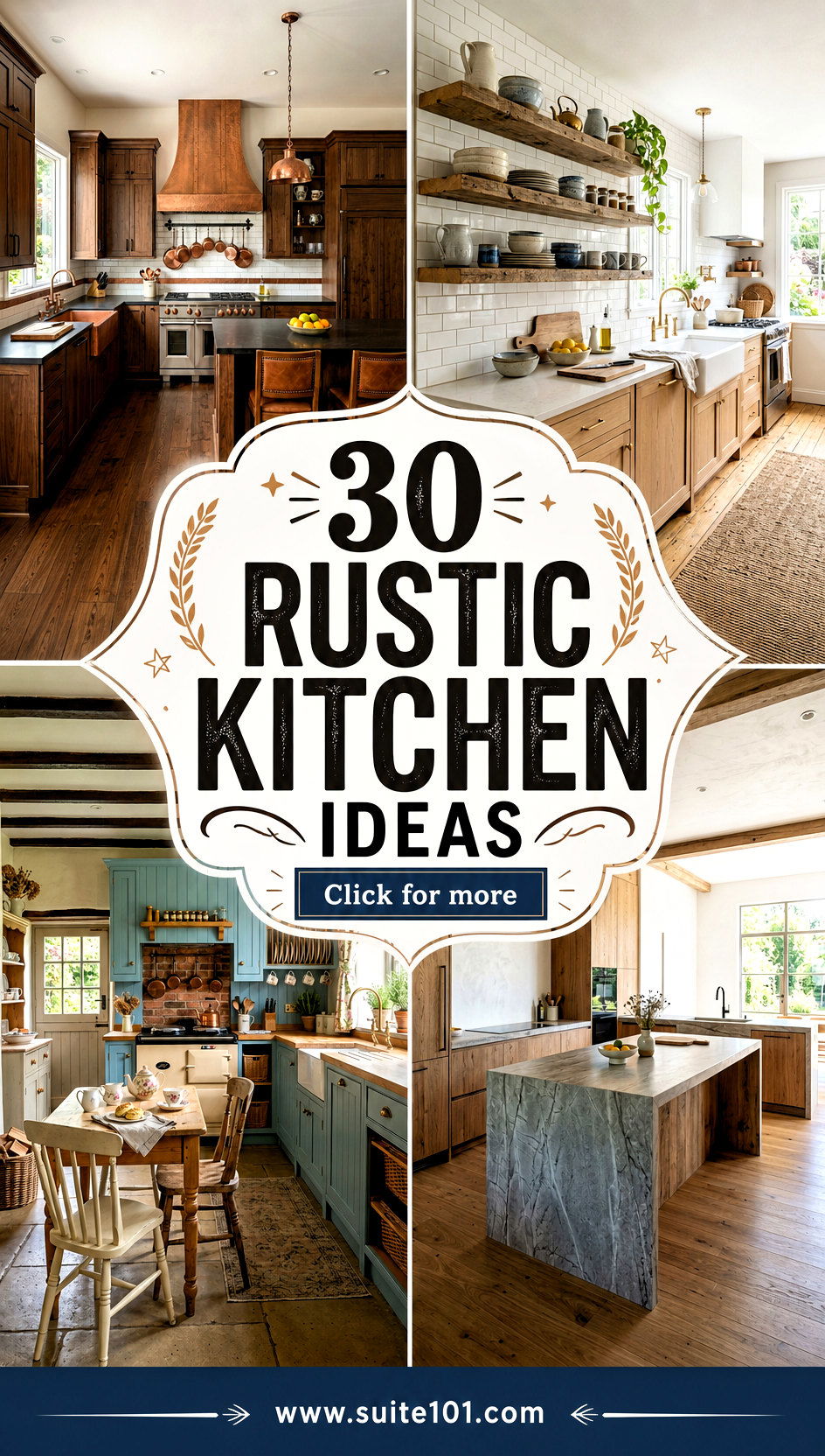 30 Rustic Kitchen Ideas for Warm Welcoming Cooking Every Day - 30 Rustic Kitchen Ideas for Warm, Welcoming Cooking Every Day