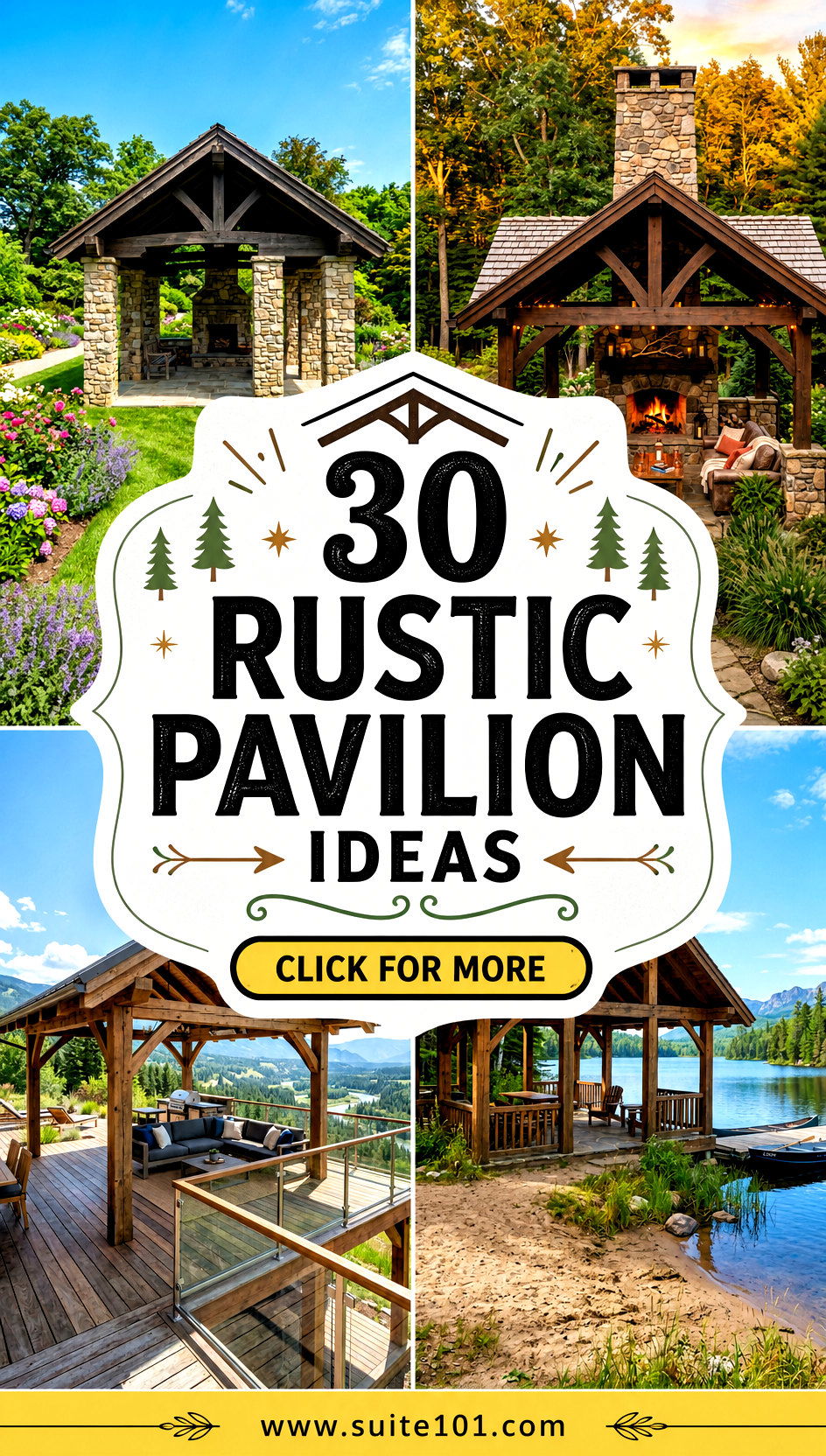 30 Rustic Pavilion Ideas for Gatherings Under Open Skies - 30 Rustic Pavilion Ideas for Gatherings Under Open Skies