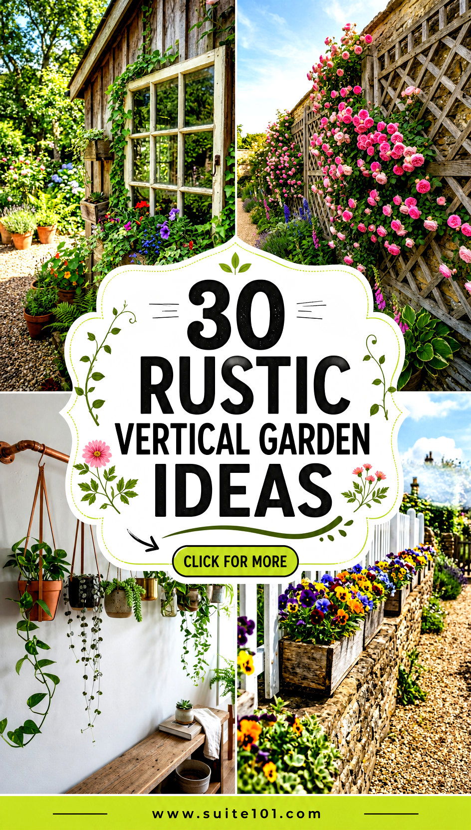 30 Rustic Vertical Garden Ideas for Small Spaces and Big Blooms - 30 Rustic Vertical Garden Ideas for Small Spaces and Big Blooms