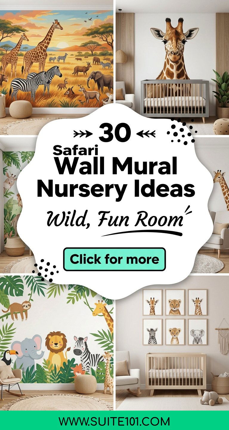 30 Safari Wall Mural Nursery Ideas for a Wild Fun Room - 30 Safari Wall Mural Nursery Ideas for a Wild, Fun Room