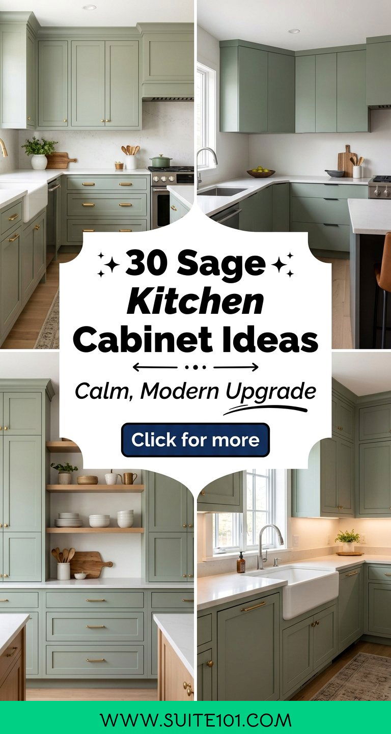 30 Sage Kitchen Cabinet Ideas for a Calm Modern Upgrade - 30 Sage Kitchen Cabinet Ideas for a Calm, Modern Upgrade