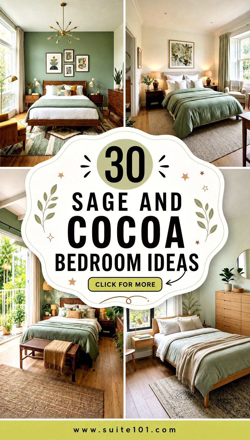 30 Sage and Cocoa Bedroom Ideas for Calming Cozy Style - 30 Sage and Cocoa Bedroom Ideas for Calming, Cozy Style