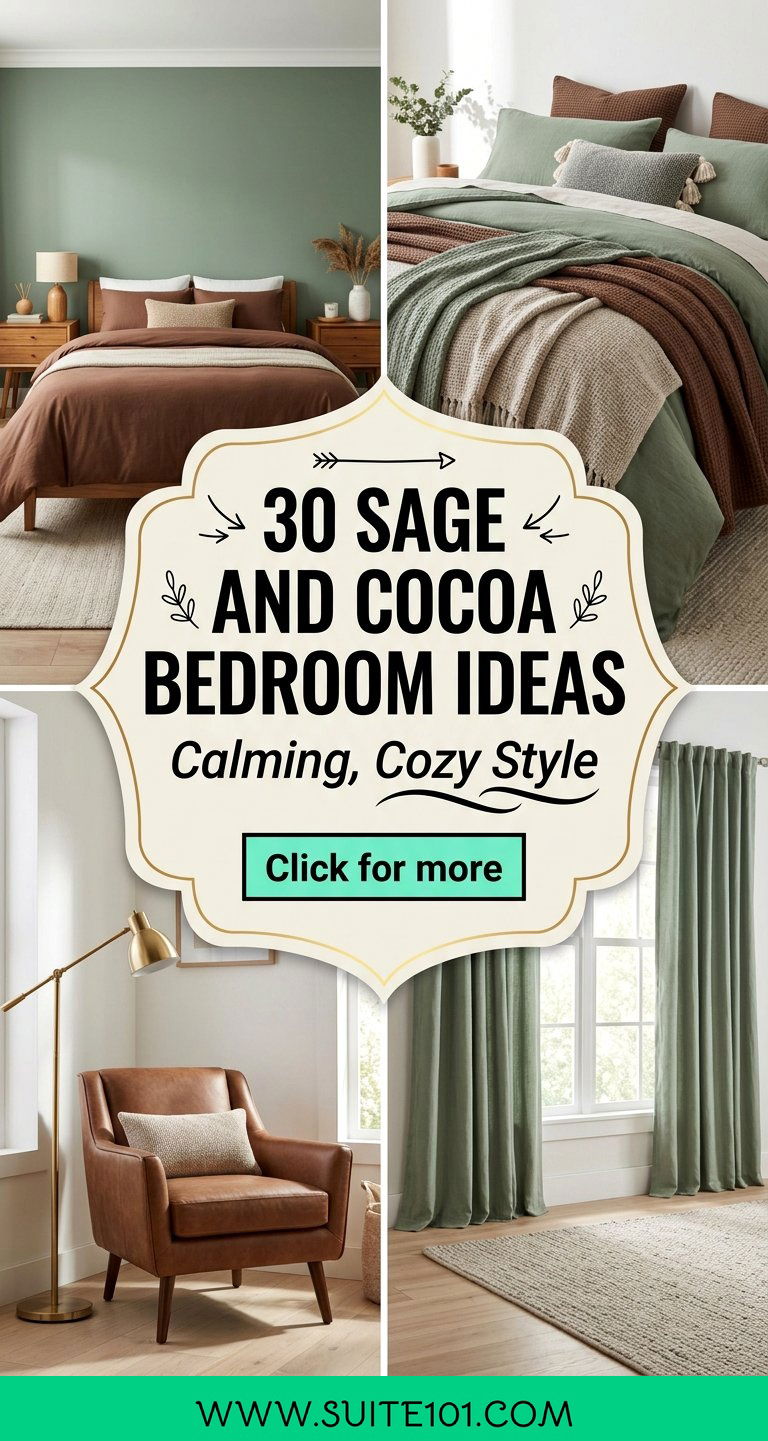 30 Sage and Cocoa Bedroom Ideas for Calming Cozy Style - 30 Sage and Cocoa Bedroom Ideas for Calming, Cozy Style