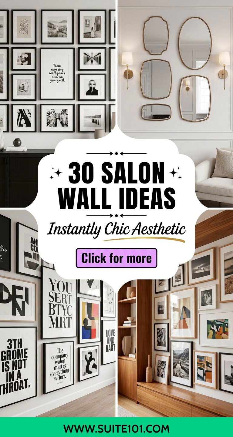 30 Salon Wall Ideas to Make Your Home Feel Instantly Chic - 30 Salon Wall Ideas to Make Your Home Feel Instantly Chic